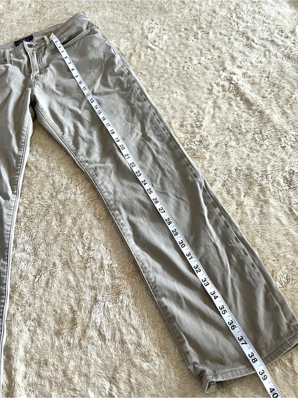 LUCKY BRAND Men's Tan Khaki 121 Heritage Slim Jeans Size 32x30